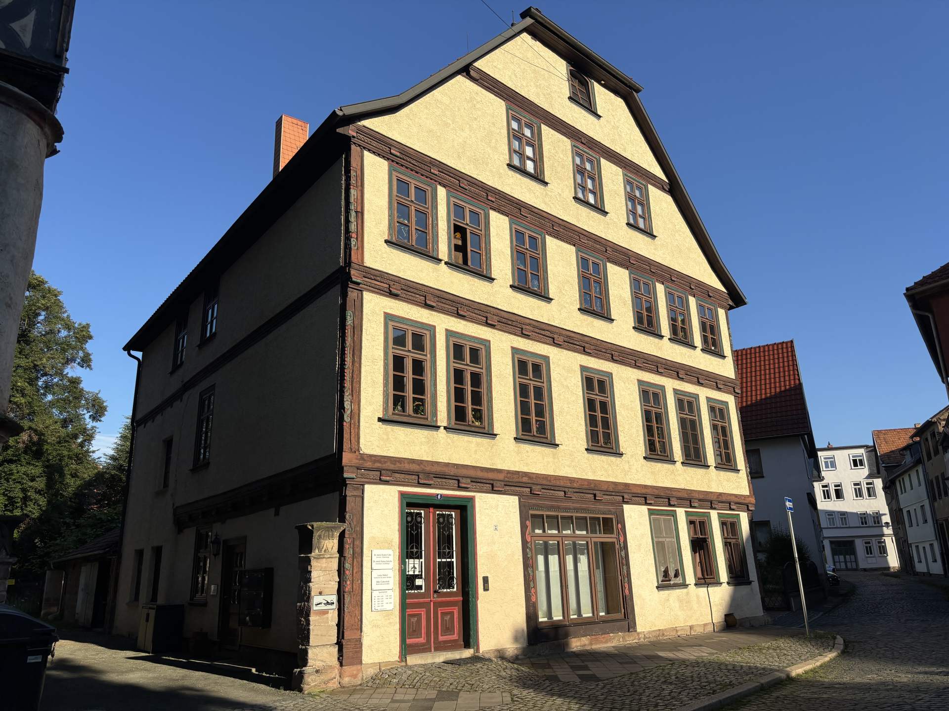 Ansicht vom Gebäude der diabetologischen Praxis in Schmalkalden.