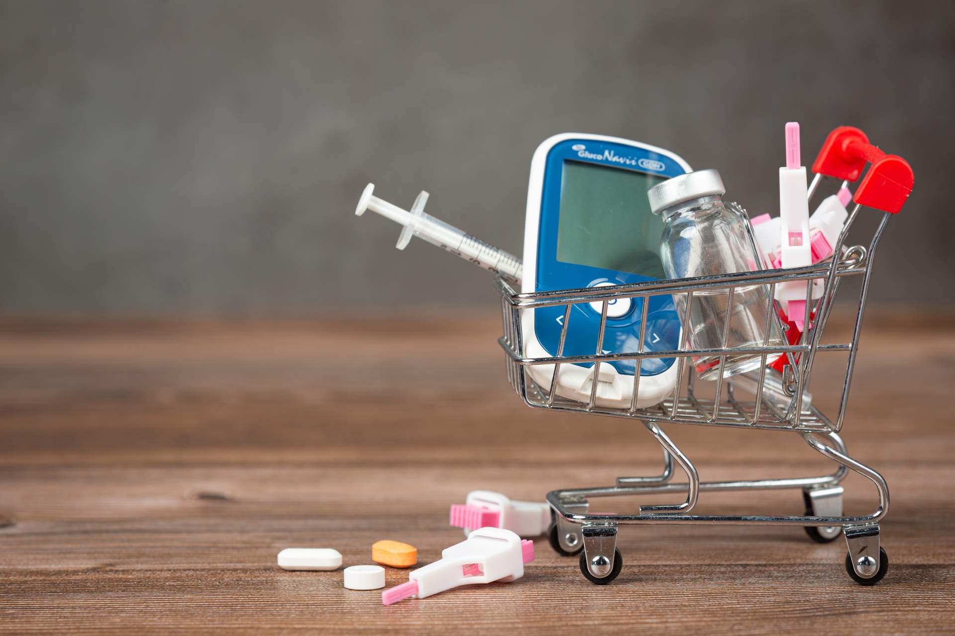 Zubehör, um Diabetes zu behandeln